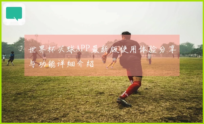 世界杯买球APP最新版使用体验分享与功能详细介绍